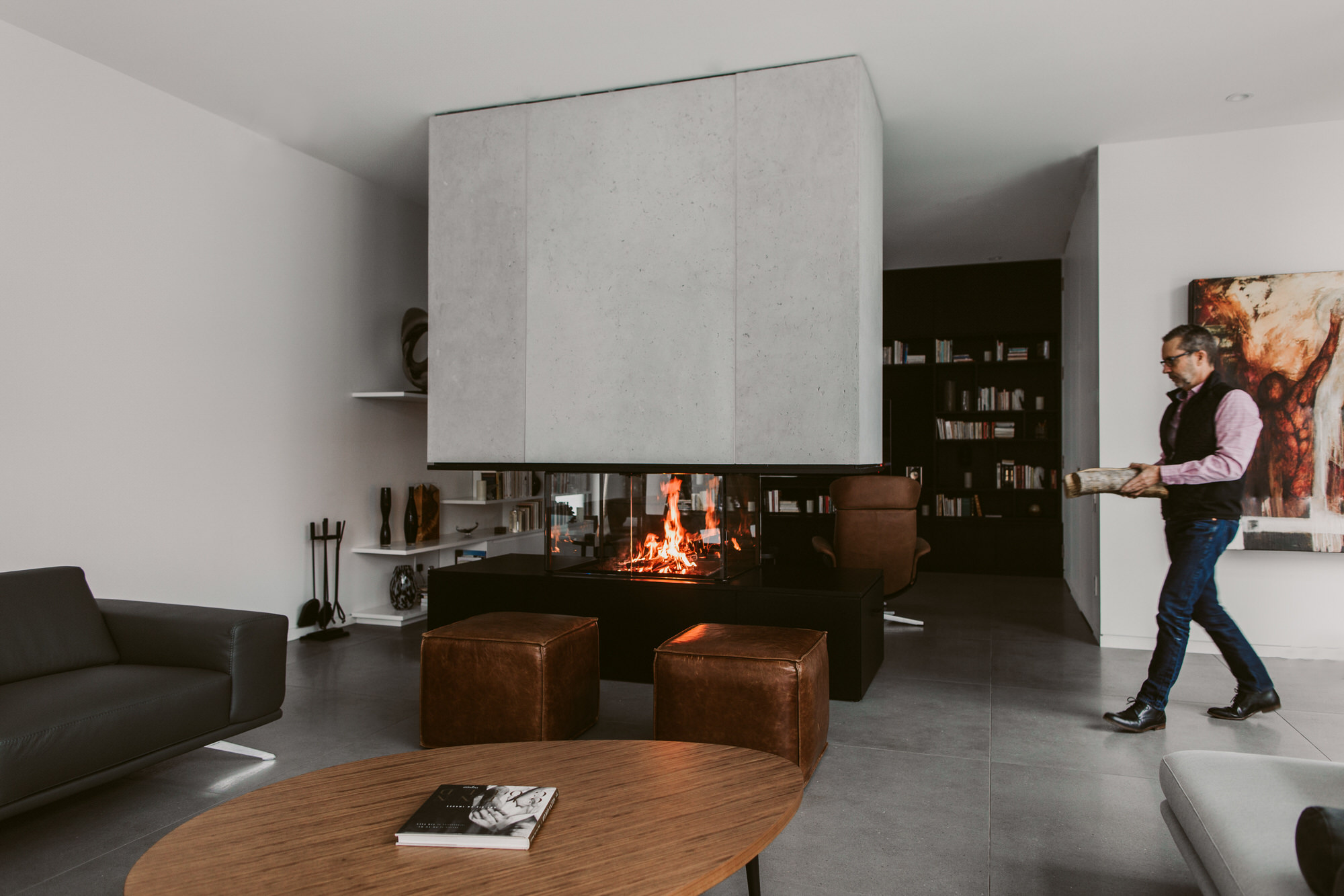 Lightweight Concrete Firepit