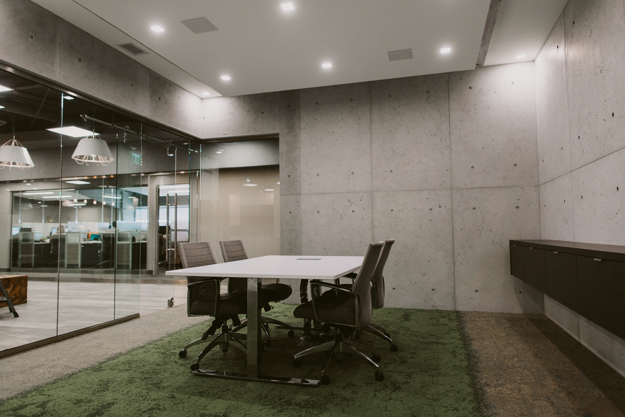 Meeting Room's wall made with Concrete Cladding