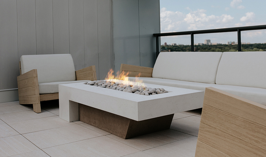 Concrete Firepits Lightweight And, 72 Inch Fire Pit Table Dimensions