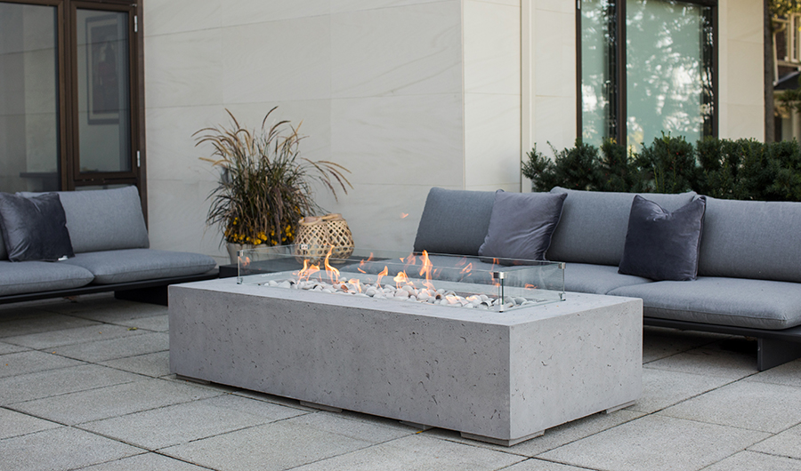 Concrete Firepits Lightweight And, 72 Inch Fire Pit Table Dimensions