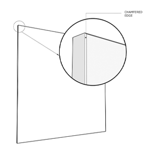 Chamfered edge
