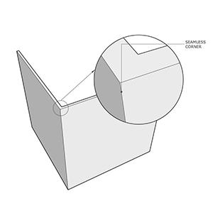 Seamless corner