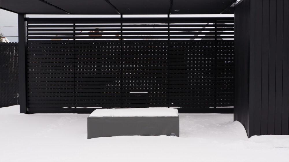 Winter fire pit